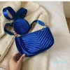 Evening Bags 3-piece Set Armpit Bag 2021 Winter High-quality Golden Velvet Women's Designer Handbag Vintage Shoulder Messenger Purses