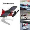 Interior Decorations Creativity Car Ornaments Accessories Solar Airplane Model For Auto Center Console Decoration