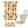 orange bathroom set