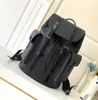 High Quality designer luxury Backpacks CHRISTOPHER Handbag Shouler Bag Shoulder Bags Black Genuine Leather Letter Fashion Zipper Travelling Backpack