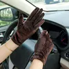 Gants de sport femme pour hiver chaud conduite velours femme épaissir mode couleur unie bijoux 2021 doux doigt cadeau