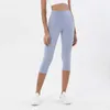 Taytlar Capris Yoga Pantolon Spor Salonu Kıyafetleri Kadın Taç Ten Renkli Yüksek Bel Kalça Kaldırma Egzersizi Hizalama Pantolon Tahkileri5894135