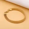 Lien, chaîne 2021 été mode Style bijoux plaqué or en acier inoxydable maille Bracelet pour femmes hommes unisexe cadeau