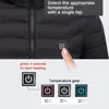 Jaktjackor 11 områden Uppvärmd jacka USB Herrkvinnor Winter Outdoor Electric Heat Warm Sports Thermal Coat Clothing Heatble Vest