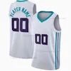 Gedrukt Custom DIY Design Basketbal Jerseys Customization Team Uniformen Print Personalized Letters Naam en nummer Mens Dames Kinderen Jeugd Charlotte005