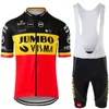 Racing Sets Mäns Cykel Team Kortärmad Cykling Jersey Set Belgiska Kläder Väg Bike Jerseys Suit Shorts MTB Maillot