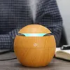 Diffusore d'aria aromatico elettrico USB Umidificatore d'aria ad ultrasuoni in legno Aromaterapia con olio essenziale Creatore di nebbia fredda per la casa