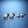 Echte 0.2-4 karaat D Color Moissanite Stud Oorbellen voor Topkwaliteit 100% Platinum PT950 Sprankelende Wedding Dames Sieraden