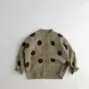 Kinderen Koreaanse vest voor de herfst babyjongens en meisjes 2021 Nieuwe Winter Korte Stijl Jongens Knitswear Girl Cardigan Sweaters Jassen Y1024