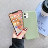 Étuis de téléphone ultra minces de couleur bonbon Couverture en TPU souple mate pour iPhone 12 11 Pro Max XR X Samsung S21 Note20 A12 A32 Huawei Y9S Mate40 Redmi 9T