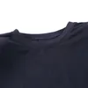 Viifaa T-shirt in cotone nero con spallina da donna T-shirt a maniche lunghe in autunno O-Collo Elegante da donna da ufficio Top 210309