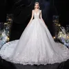 Starry Sky Master Wedding Dress Big Tail 2022 Ny Bride One-Shoulder Gravid Women Sen Super Fairy Dream French Style