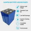 16PCS A Set 2020 ~ 2021 Prismatische batterij 3.2V 310Ah Oplaadbare lithium -ion LifePo4 Cel Deep cyclus voor energieopslag van zonnestelsels