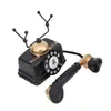 Novo Vintage Retro Antique Telefone Fiucado Cordado Telefone Telefone Home Despesa Ornamento Decoração de Mobiliário Início 210607