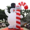 Comemore feriados gigante Natal inflável boneco de neve LED iluminado Snowmans gelado para publicidade Decoração Eventos ao ar livre