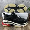 2022 Retro Casual Shoes Womens Mens Chaussures Sneaker Mesh Trainer för gammal Pappa Triple S Party Trendy Skor Daglig Livsstil Skateboarding Tennis