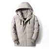 Soild Color Winter Parkas Men Down Jacket Men Puffer Jacket White Duck Down Coat Hooded Outdoor Mens Thick Warm Bomber Jackets Y1103