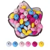 Tyry.Hu 200Pcs Food Grade Silicone Beads Round 12-19mm Nursing Bead Teething For Baby Teethers Necklace DIY Accessories 211106