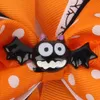 Baby Halloween Swallowtail Hair Clips Grosgrain Ribbon Bows Dziewczyny Ghost Barrettes Dzieci Nietoperza Piczkocze