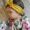 Fascia per capelli per bambini, morbido turbante in nylon, fiocco, fascia elastica, accessorio per capelli alla moda per bambina