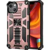 Étuis de téléphone portable pour iPhone 13 Pro Max 12 11 XR XS 7 8 Plus MaxHybrid Armure Invisible Béquille Magnétique Antichoc Couverture Arrière D1