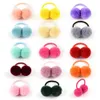 100pcs babyflickor liten pom pom bollar elastiska hårband ringar hästsvans hållare barn hårband söt jul halloween huvudbonad hår tillbehör g997zxw