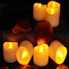 12/24Pcs Creative LED Candle Lamp Battery Powered Flameless light Home Wedding Birthday Party Decoration Supplies Dropship Y2005311841664