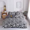 New Easter day Snowflakes Home bedding set 3/ 4pcs duvet cover set AB side bed linen flat sheet bedclothes adult Geometric C0223