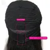 HD2914 3Styles 18-24 pouces crépus bouclés bandeau cheveux perruques Remy brésilien écharpe humaine pour les femmes noires sans colle coudre en 1