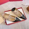 Mode vrouwen schoenen multicolor designer slippers sandalen echt koeienhuid lederen schoen met logo box platte slipper