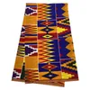 100% bomull D Real vax Afrika Ankara Skriv ut Kente Tyg Syklänning Tissu Patchwork Making Craft Loincloth Toppkvalitet 210702