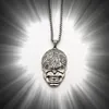 Pendentif Colliers En Gros 10 Visage Collier Alliage Hip Hop Rétro Européen Et Américain Hommes Bijoux De Mode