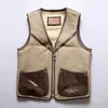 Australian sheep leather in one vest V-neck slim-fit short winter warm Lamb wool coat
