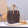 7A classic shoulder bag mini vanity box evening totes zipper bags handbag brown floral letter gradient tree cream leather 47500 20cm L232