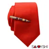 SavoyShi Business Koppar Svart Pen Form För Mäns Passar Slipsar STIE BAR CLASP PIN-skjorta Pocket Clip Smycken