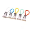 5pcs /set Colorful Laundry Tea Bag Clips Towel Hanging Clips Clothes Pegs Metal Stainless Steel Clothespins Kitchen Bathroom Storages T2I52971