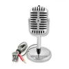 K19 Streaming Podcast PC Microphones Retro Condenser Microphone Professionnel Studio Conference Microphone with 3.5mm Audio Cable