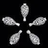 10pcs 12 15mm Filigree Cage Pendant pearl cage Tear Drop Brass sea glass lockets C0225255v