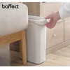 N 10L Trash Can Bin Square PP Bucket Without Lid Paper Basket Storage Garbage Waste Dustbin Holder Y200429