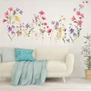 Naklejki ścienne Home Decor Wallpaper Salon Sypialnia Kolor Kwiat Naklejki Dekoracja