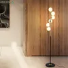 床のランプポストモダンなLEDガラスボール北欧デザイナー創造的な泡立ち施設ライトリビングルームスタディ寝室スタンドランプデコ