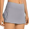 Kvinnor 2-i-1 Tennis Skorts Athletic Sports Running Pleated Golf Kjolar Shorts M89E Q0131