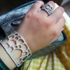 Missvikki модный 3шт ювелирные изделия серьги браслет кольцо для женщин свадьба потрясающий кубический циркокон кристалл смешной блестящий прозрачный H1022