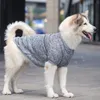 Huisdier Trui Sweatshirt Hond Apparel Doeken Fleece Knitwear Proxima Direct Warm Doggy Jumpers Pyjama Zachte enorme Dogg Winter Towser Coat Kleding voor grote honden (blauw)