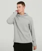 lu-31 Sudadera con capucha para deportes al aire libre, suéter deportivo de color sólido, tops sueltos de otoño e invierno