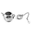 Mini Tea Infuser 35cm teapot على شكل شاي مصفاة 304 من الفولاذ المقاوم للصدأ بأمان مرشح العشبية الملحقات المطبخ القابلة لإعادة الاستخدام 7720009