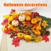 Halloween Symulacja dyni Zestaw zbiorów Jesień Spadek Dziękczynienia Wieniec Akcesoria Bankiet Home Decor S55 Y0831