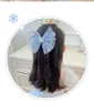 Dessin animé princesse coton imprimé pinces à cheveux pour jolies filles Plaid nœuds papillon Boutique Barrettes enfants cheveux accessoires épingles à cheveux 0843