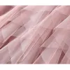 TIGENA Fashion Tutu Tulle Skirt Women Long Maxi Skirt Korean Cute Pink High Waist Pleated Skirt Female School Sun spodnica 210306