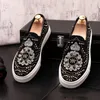 Luxe mode Rhinestone feest trouwschoenen lente herfst herfst casual loafers italiaanse stijl roken slipper derby jurk schoenen y180